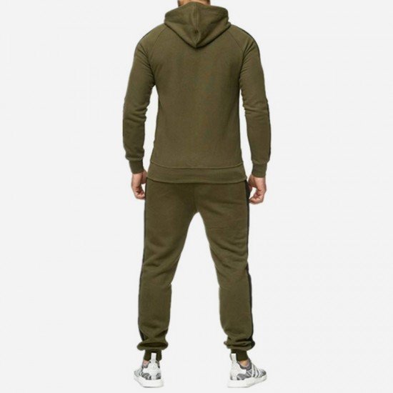  2022 Casual Hooded Long Suit For Men