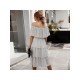 Casual Off Shoulder Polka Dots Women's Dress