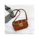 Stone Pattern Heart Twist Lock Shoulder Bags