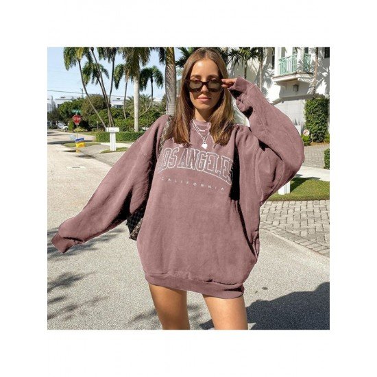  2022 New Crew Neck Letter Printing Women's Sweater