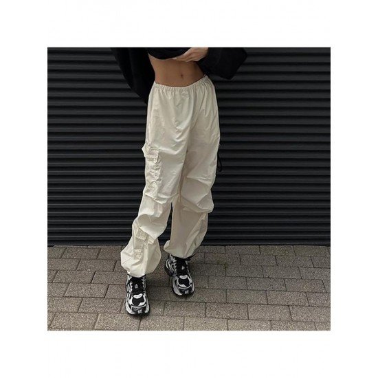  Fall Pure Color Casual Loose Women's Pants