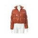  Winter New Women's Solid Zipper Short Down Coats