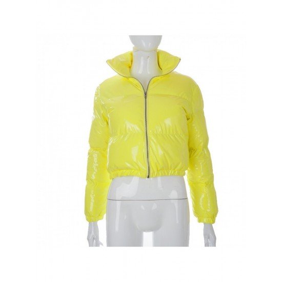  Winter New Women's Solid Zipper Short Down Coats