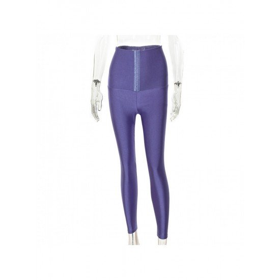  Skinny Pure Color Women's Long Pants