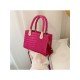  Fashion Crocodile Print Pure Color Women's Shoulder Bags