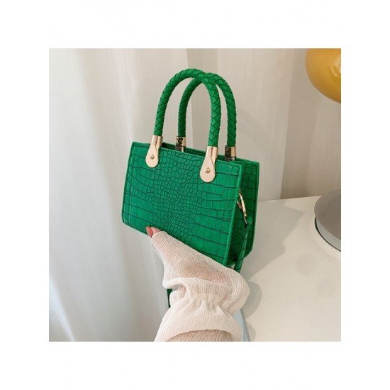  Fashion Crocodile Print Pure Color Women's Shoulder Bags