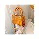  Fashion Crocodile Print Pure Color Women's Shoulder Bags