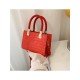  Fashion Crocodile Print Pure Color Women's Shoulder Bags