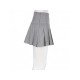 Street Summer Striped Pleated A-line Skirts