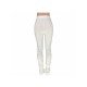  Casual Pure Color Ruched Women's Flare Pants