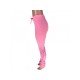  Casual Pure Color Ruched Women's Flare Pants