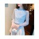  2022 Fall Pure Color Lace Embroidered Women's Top