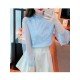  2022 Fall Pure Color Lace Embroidered Women's Top