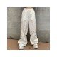 Hip Hop Chain Patchwork Wide Leg Cargo Trousers