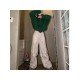 Hip Hop Chain Patchwork Wide Leg Cargo Trousers