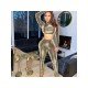 Designer New Turtle Neck Matching 2 Piece Trouser Sets