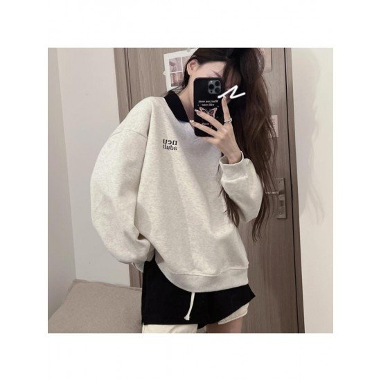  2022 Autumn Casual Letter Printed Women's Sweater