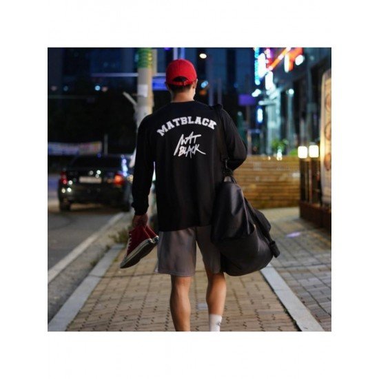 Casual White Letter Printed Men Sweatshirts