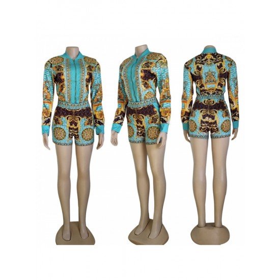 Women Printed Matching 2 Piece Outfit Sets