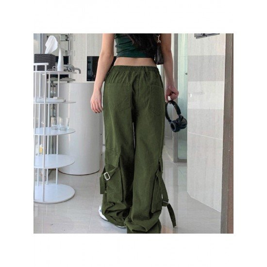  American Street Pure Color Casual Long Pants