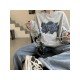  2022 Round Neck Letter Printing Women's Sweater