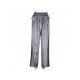 Contrast Color Straight Leg Elastic Waist Trousers