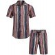 Summer Beach Printed 2 Piece Short Sets For Men