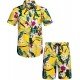 Summer Beach Printed 2 Piece Short Sets For Men