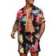 Summer Beach Printed 2 Piece Short Sets For Men