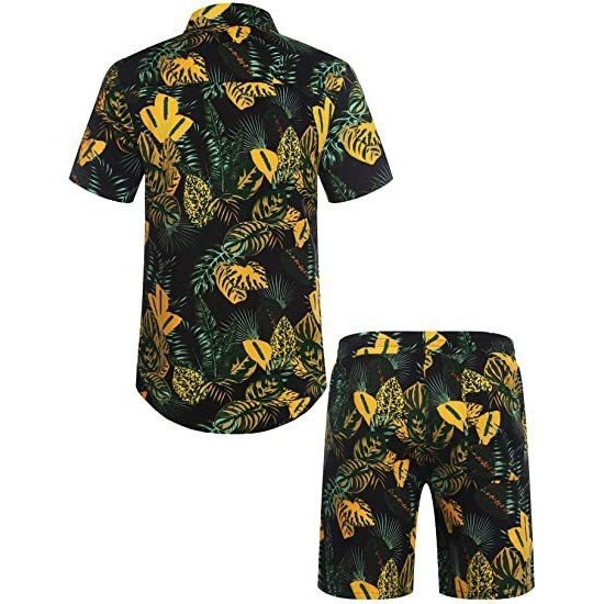 Summer Beach Printed 2 Piece Short Sets For Men