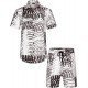 Summer Beach Printed 2 Piece Short Sets For Men