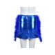 Patchwork Solid Zipper Up Short Skirts For Women