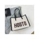  Fashion Letter Printing Canvas Tote Bag