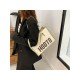  Fashion Letter Printing Canvas Tote Bag