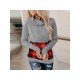  2022 Autumn Casual Hooded Plaid Patchwork Women's Sweater