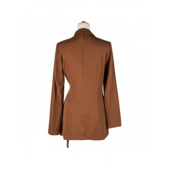 Ladies New Solid Long Sleeve Blazer Coats