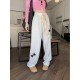 Casual Drawstring Star Trousers For Women