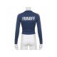  2022 New Contrast Color Letter Women's Short Jacket