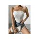  2022 Fishbone Backless Strapless Women's Irregular Vest