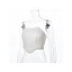  2022 Fishbone Backless Strapless Women's Irregular Vest