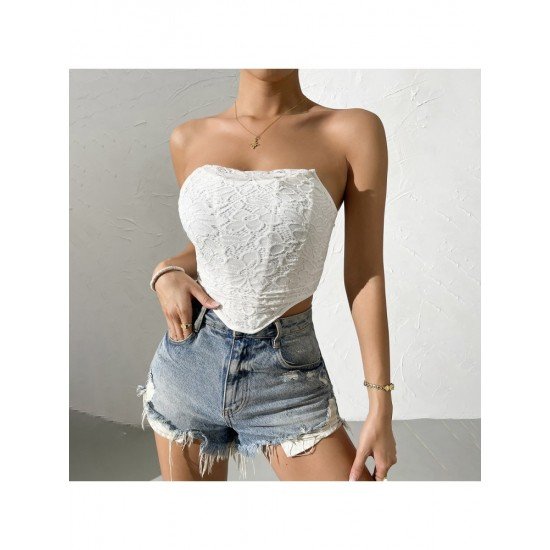  2022 Fishbone Backless Strapless Women's Irregular Vest