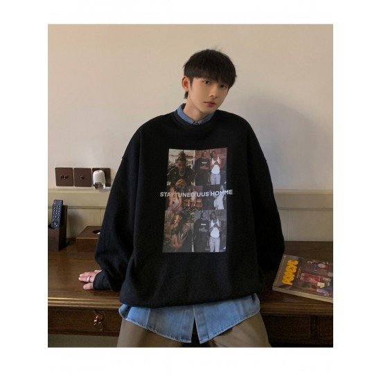  Street Hip-Hop Printing Hoodie Men's Sweatshirts