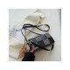 Cute Grid Patchwork Black Shoulder Bags