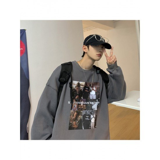  Street Hip-Hop Printing Hoodie Men's Sweatshirts