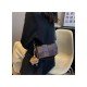 Cute Grid Patchwork Black Shoulder Bags