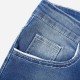  Fashion Pure Color Denim Jeans For Men