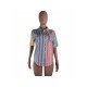  Spring Fashion Striped Patchwork Women's Shirt