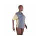  Spring Fashion Striped Patchwork Women's Shirt