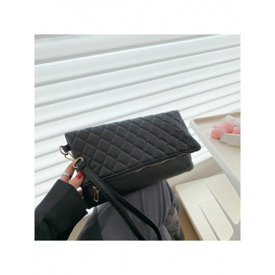 Casual Street Ladies Rhombus Lattice White Clutch Bags