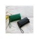 Casual Street Ladies Rhombus Lattice White Clutch Bags